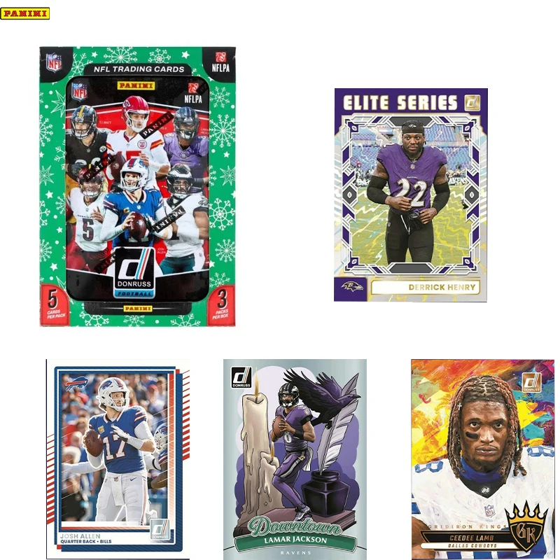 

Panini Donruss Football, зимние банки для хобби, футбольная коллекционная открытка, жестяная коробка, подарок, НОВИНКА