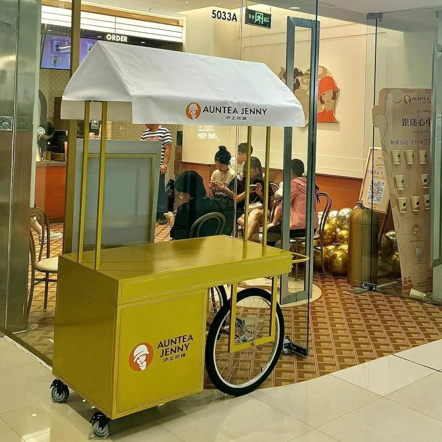 

Customizable Mobile Stall Car Snack Car Drink Display Stand Market Stall Barbecue Square Stall