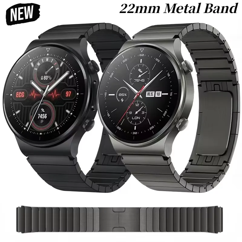 22Mm Metal Strap Fo… - image