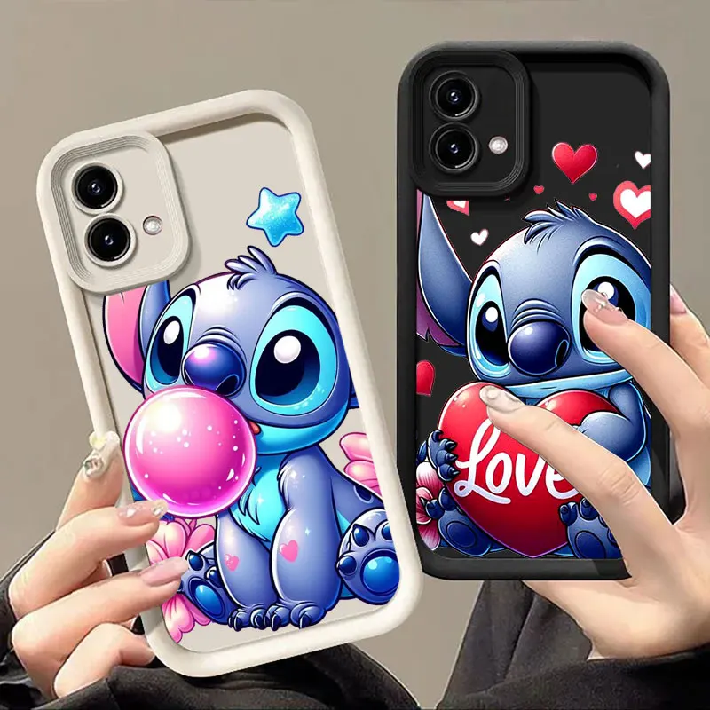 Funda de Teléfono con Diseño de Stitch para Motorola Moto G06 G56 G86 G96 G100 5G Edge 60 70 Fusion 50 Pro 40 Neo G85 G84 G75 G53 G60
