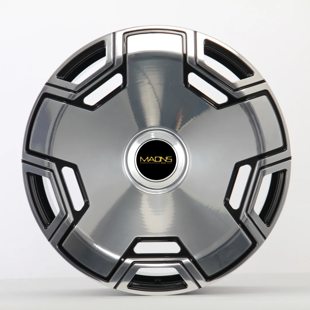 Wheelshome New Design 5838F Alloy Monoblock Black Wheel Big Size 24 Inch Car Passenger Forged Rim in Stock for Mercedes Benz EQG