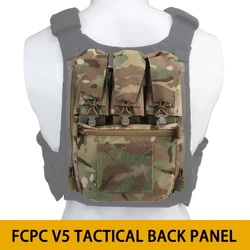 V5 FCPC Sport Vest Back Panel Zipper on Backplate Airsoft Vest Expansion Bag Triple Pouch Vest Plate Carrier Accessories