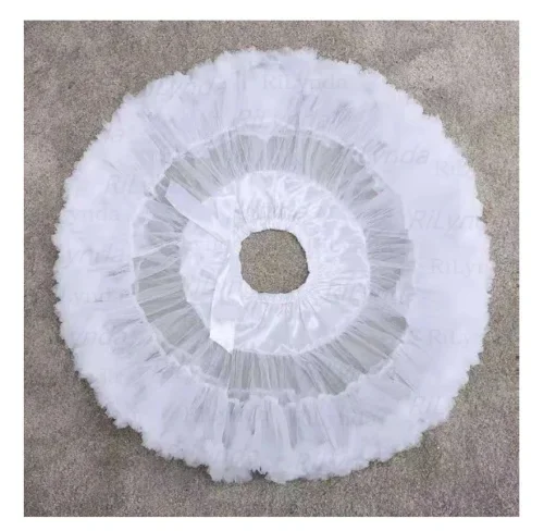 Vintage Retro Petticoat Bridal Underskirt Bowknot Soft Smooth Wedding Skirt Slip