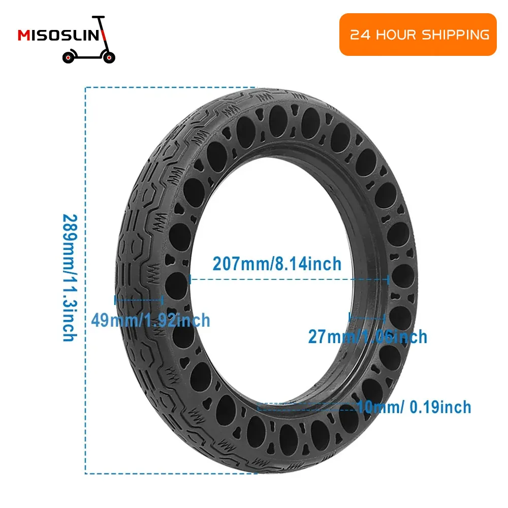 

12Inch Honeycomb Solid Tyre For Electric Bicycle Fits Many Gas Electric Scooters 12x2.125-25 Explosion-Proof Shock Absorber Tire