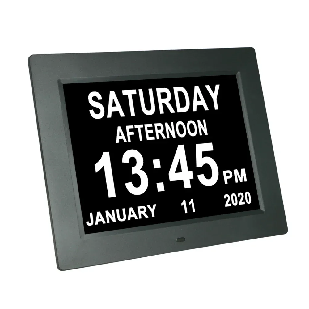 

large letter digital day calendar alarm clock 10 inch digital display clock for memory loss seniors DDC-1010