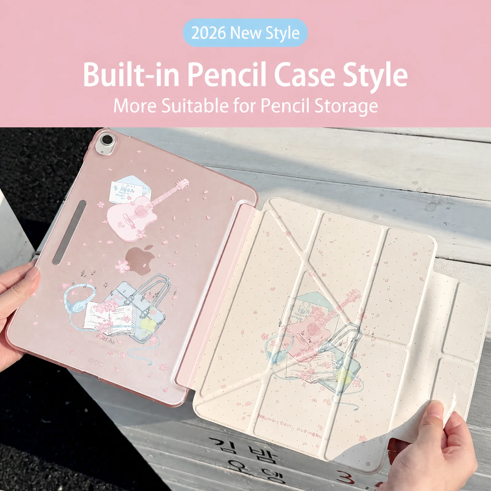 Case for iPad 10th/11th, Pro11‑inch 2026, Air11, Magnetic Buckle Cover with Built‑in Pencil Pocket, Auto Wake Sleep