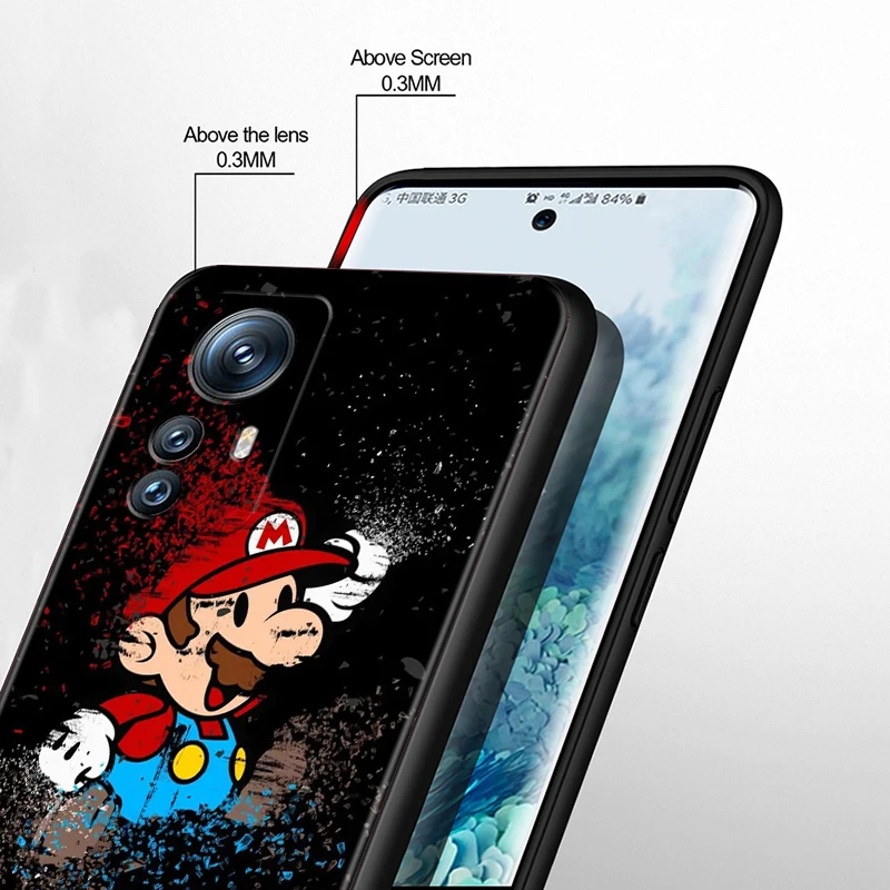 เคสโทรศัพท์ TPU เกมการ์ตูน Super M-marios สำหรับ Xiaomi Mi 13T 13 12T 12T 12 11T 11i 11 A3 10T 10 9 Pro Lite ultra 5G สีดำ