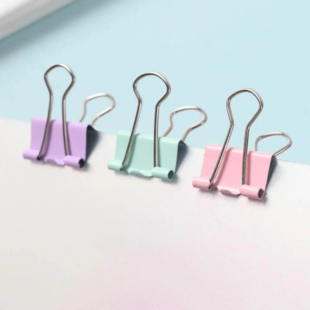 Paper Clip Set Durable Rustproof Dovetail Clamp I-shaped Nail Set with Storage Box for Office School Organization