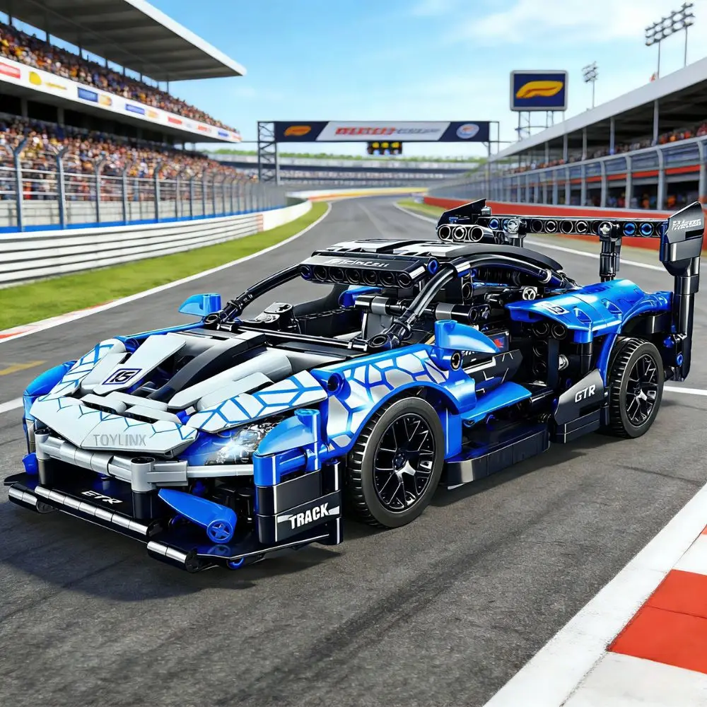 

Конструктор TOYLINX 523 детали: Суперспортивная машина, масштаб 1:18, гоночная модель, набор для сборки, игрушка для детей, подарок