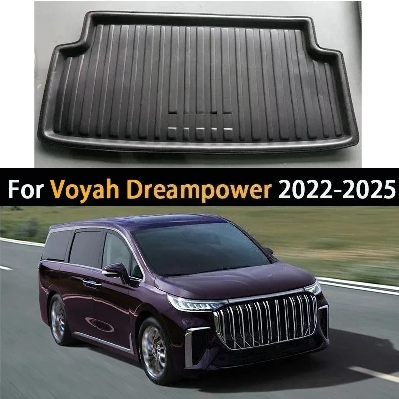 

Задний коврик в багажник автомобиля для Voyah Dreampower 2022-2025 2023, защита лотка для багажа, водонепроницаемая напольная крышка багажника, автоаксессуары