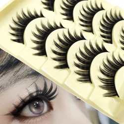 3D Eyelashes Set Soft False Eye Lashes Full Strip Fluffy Dramatic Look Long Thick Eyelash Extension Handmade Makeup Tools