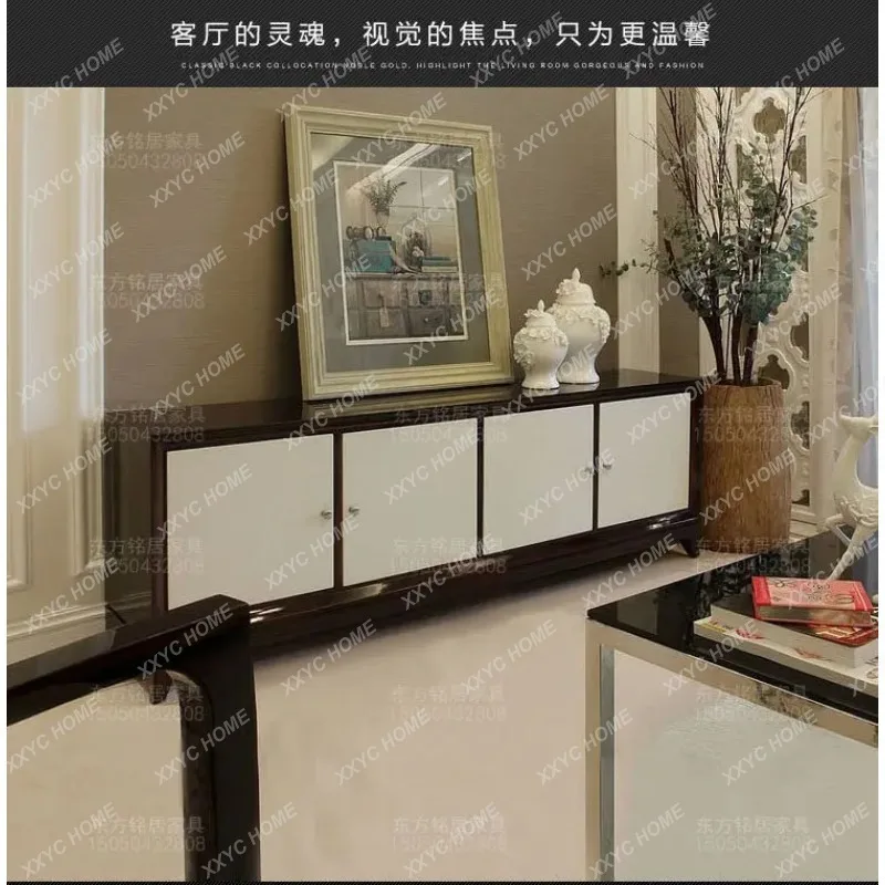 XXModern TV cabinet simple and stylish new model room furniture customization