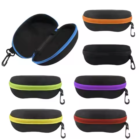Sunglasses Box Sturdy Protector Case Holder Hard Eva Glasses Case Stylish Oxford Cloth Eyeglasses Case For Belt Clip Leisure