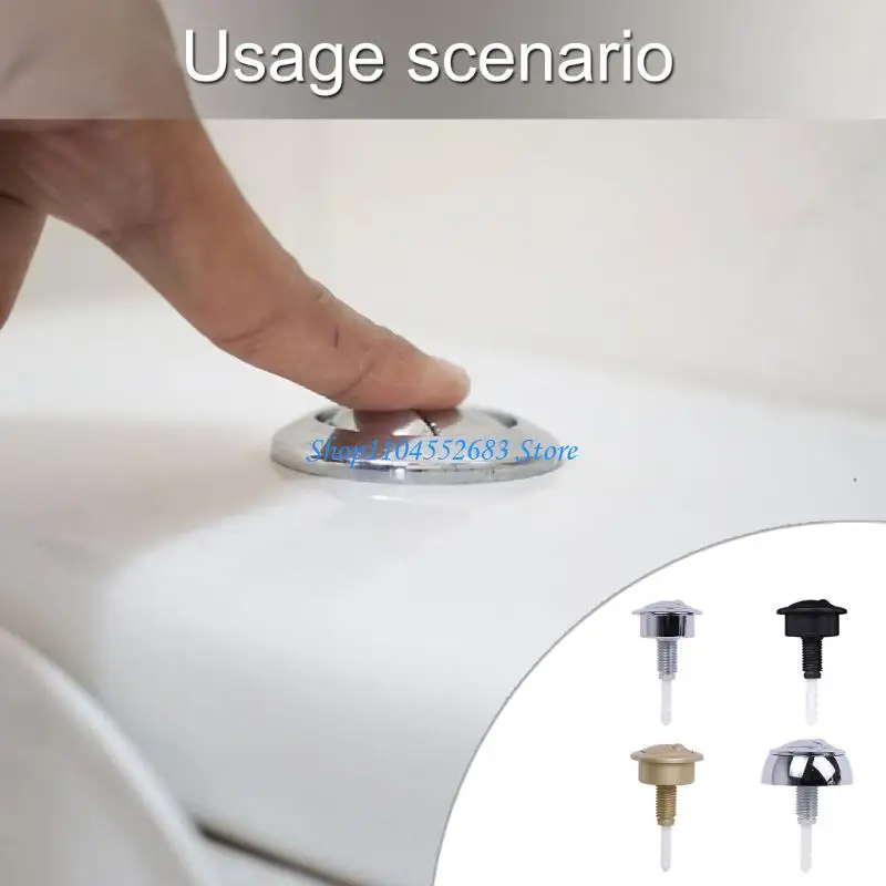

Y6GD Easy installs ABS Toilet Flush Button with Double Flush System Easy to Use for Solid & Liquid Waste Efficient Water Usage