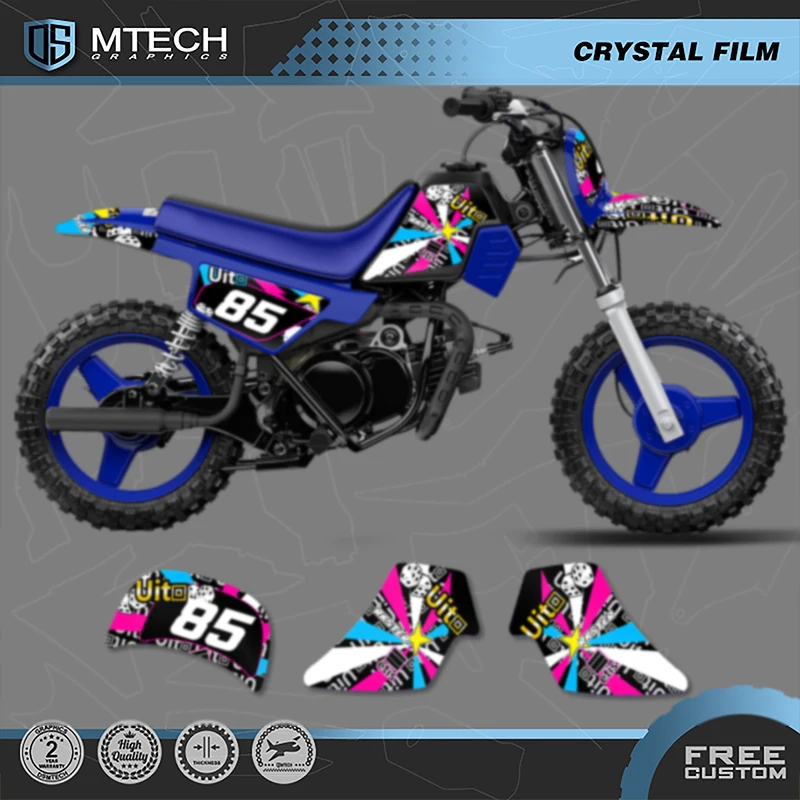 

Графические фоны DSMTECH, наклейки, наборы наклеек для Yamaha PW50 PW 50, велосипед PIT, все годы, мотоцикл, индивидуальный протектор 004