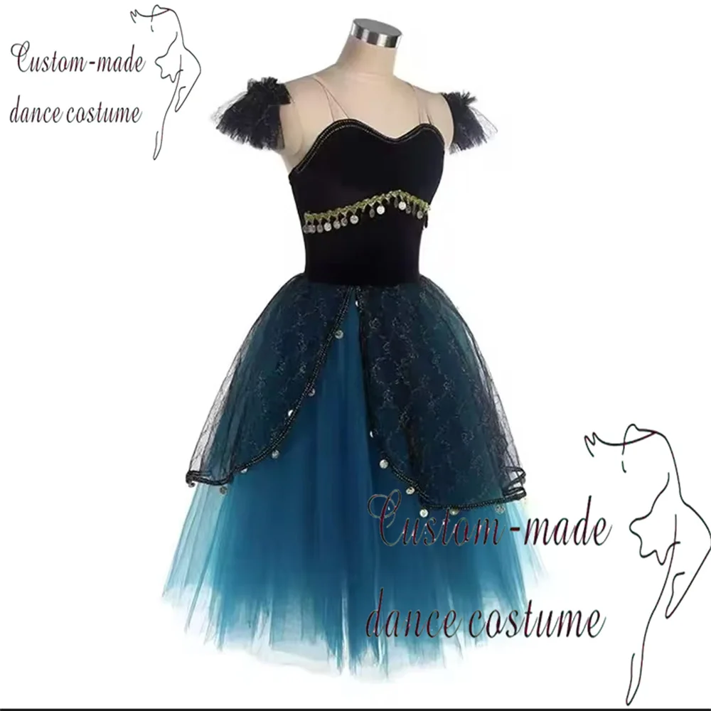 Esmeralda Ballet Skirt Children's Customized Competition Dress Red Professional Edition Dress Adult Ballet Performance Dress