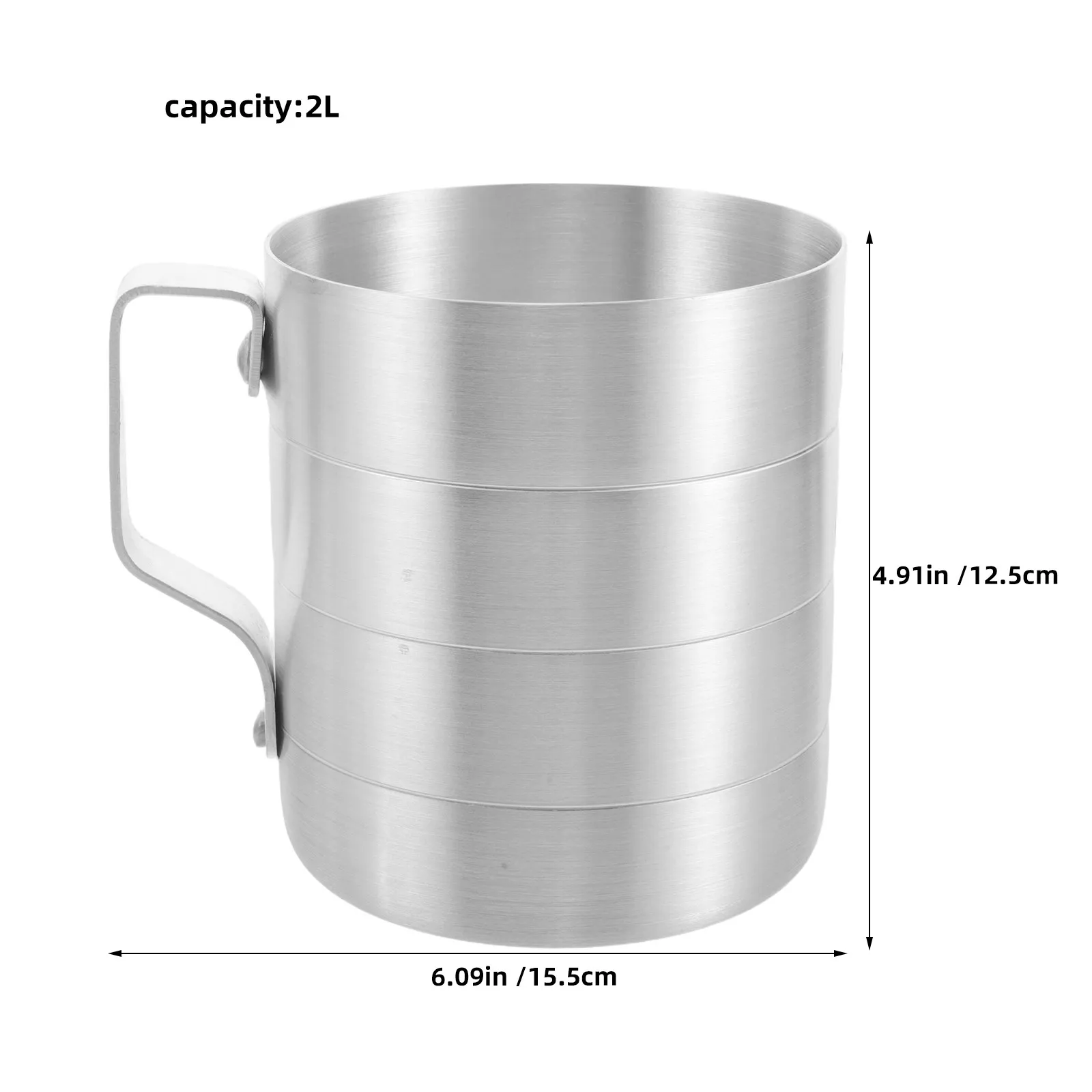 2000Ml 68Oz 2Qt Beaker Measuring Cup Graduated Scale Cup Heat Resistant Kitchen Liquid Measuring Tool