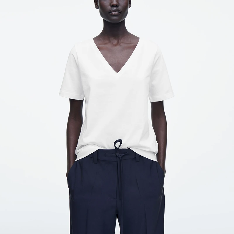 

Повседневная универсальная футболка ort Sve V-Ne Base, женская футболка Faion, новинка лета 2023, полиэфирное волокно 00%, повседневная одежда