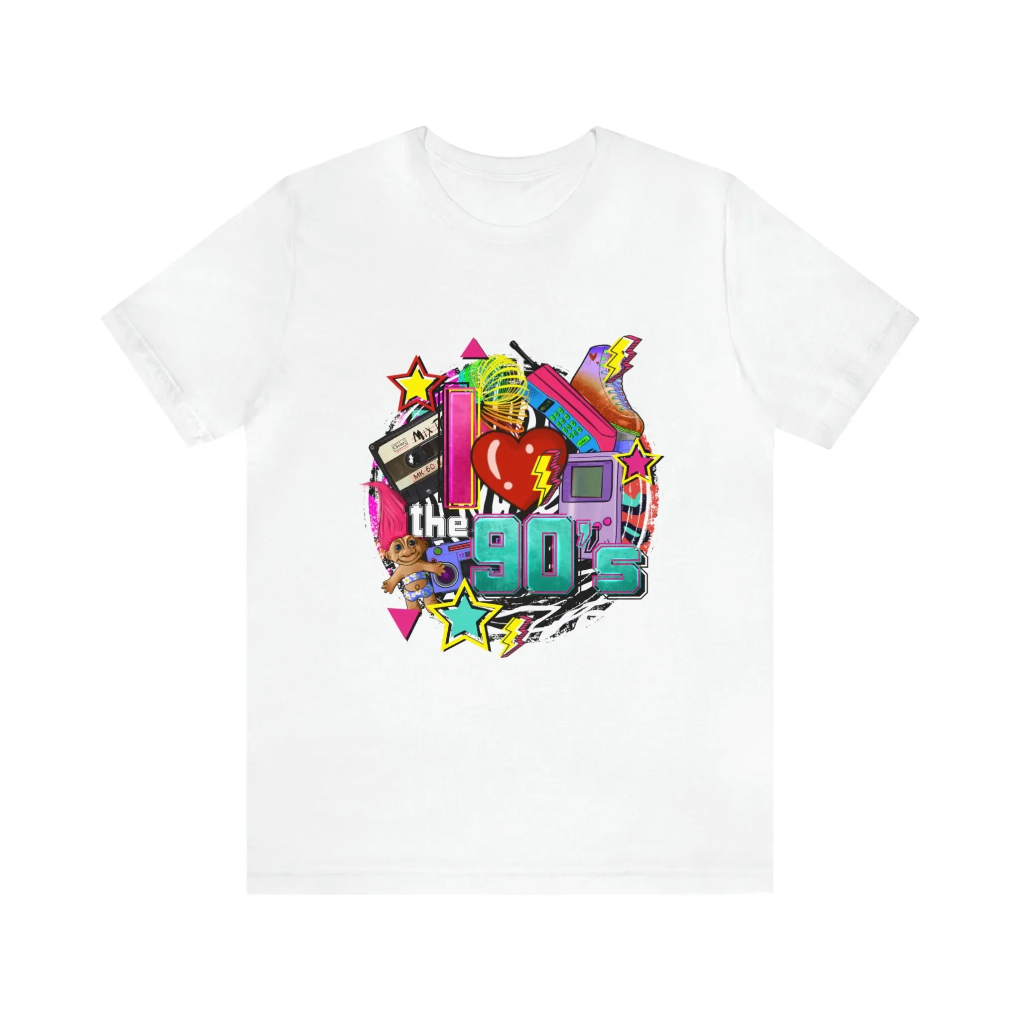 I Love the 90's T-shirt Nostalgic Design Retro Fashion