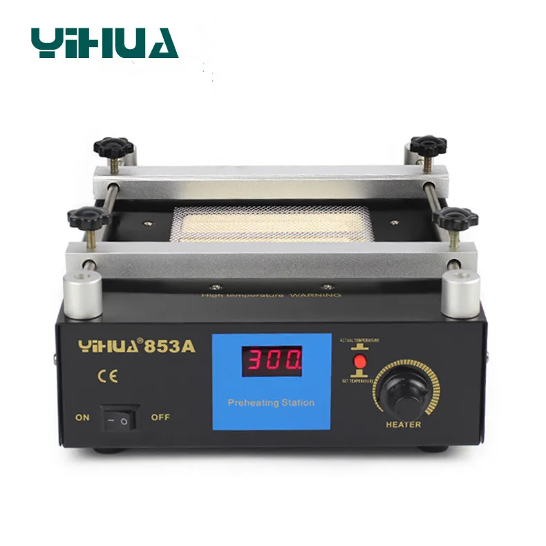 YIHUA 853A 600W Digital Display Preheating Station Anti Static Constant Temperature  BGA Rework Station Mobile Phone Preheater