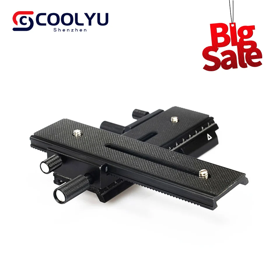 2Pcs LP-01 2-Way Macro Focus Focusing Rail Slider Metal 1/4 inch Screw Hole for Canon Nikon Sony Pentax Camera DSLR Accessories