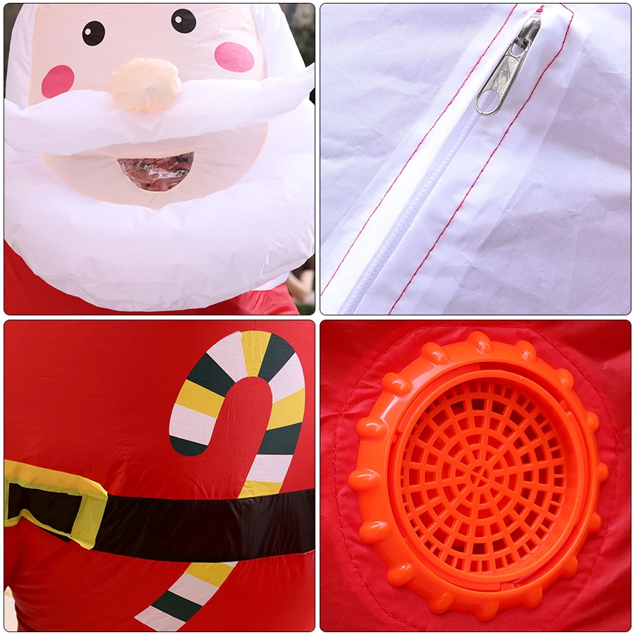 Halloween Adult Santa Claus Inflatable Costume Decoration Christmas Party Bar Interactive Funny Include Fan Battery Case view 6