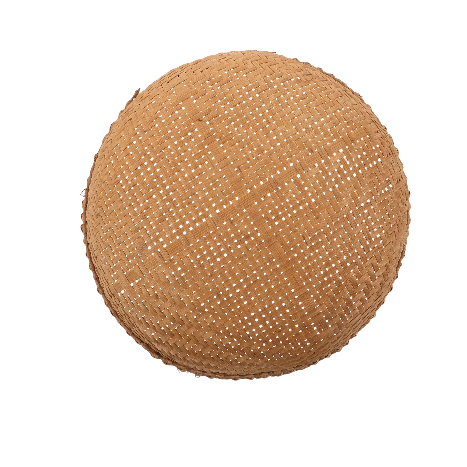 

Handmade Bamboo Round Woven Serving Tray Fruit Bread Basket Snack Storage Decorative Bamboo Tray for Desserts