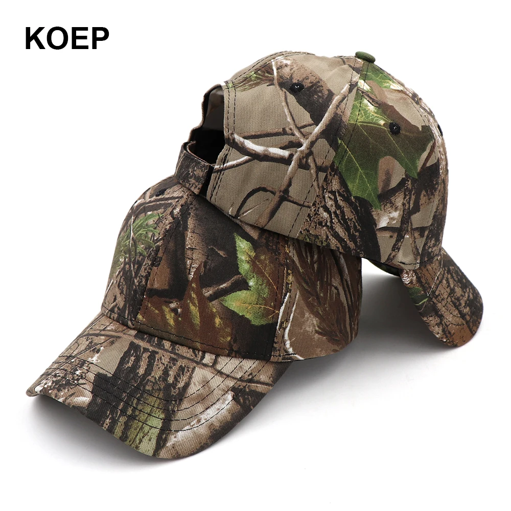 KOEP Quality Hip Hop Hats Spring Summer Men Women Baseball Cap Camouflage Snapback Bone High-Grade Cotton Sunscreen Caps