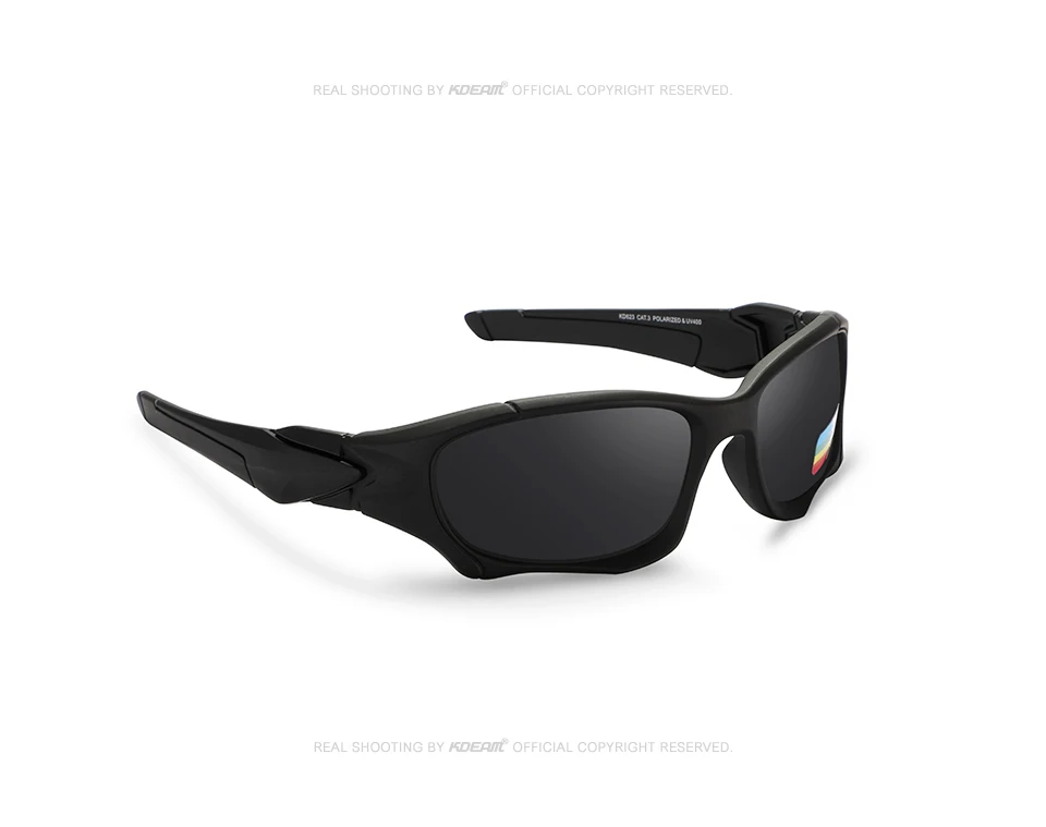KDEAM Brand Strong Arm Men\'s Sunglasses Polarized Driving Shield Sun Glasses Men and Women Sports Goggles oculos de sol