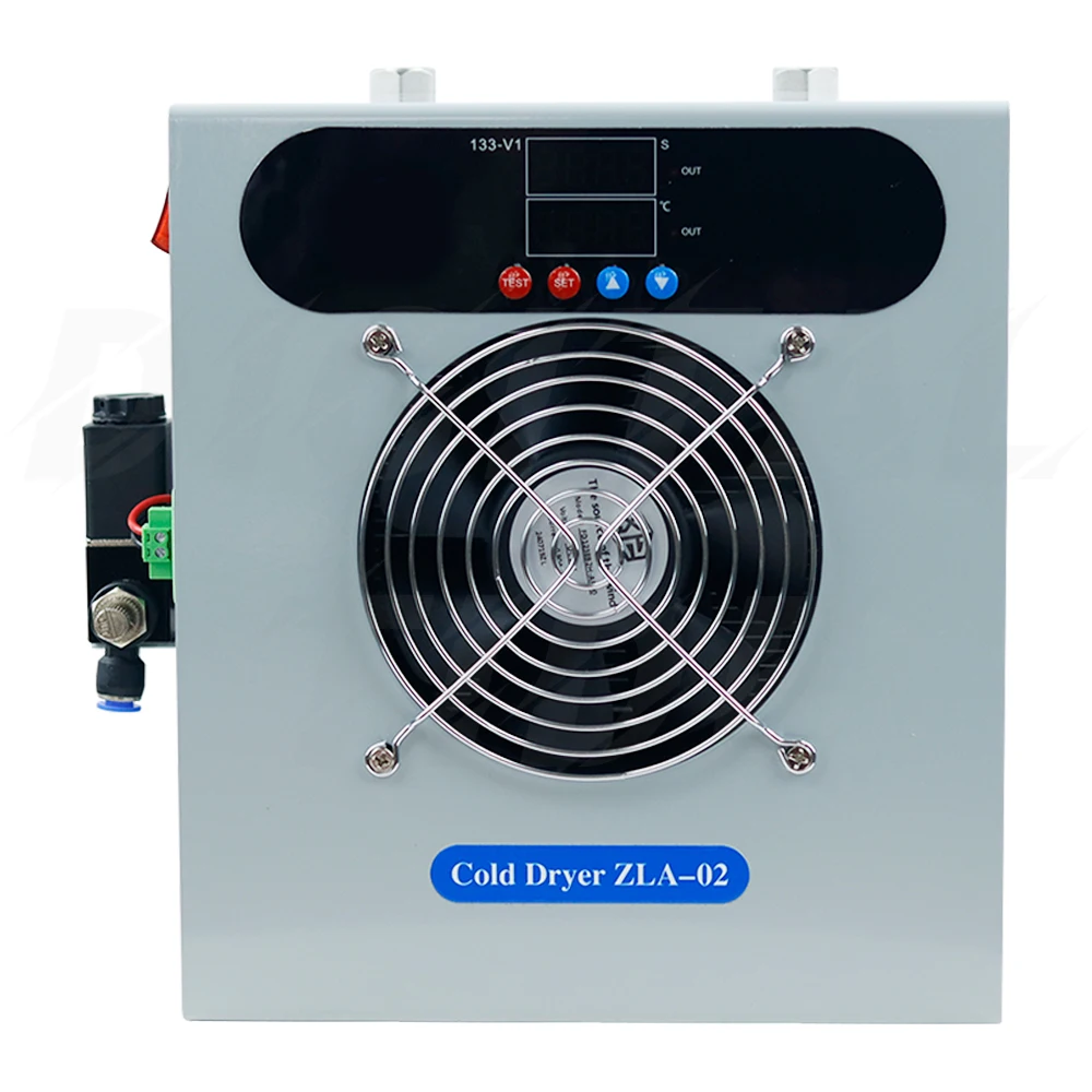 120L/min Refrigerated Gas Dryer Air Compressor Compressed Air Drying Water Removal Filtration Automatic Drainage Cold Dryer