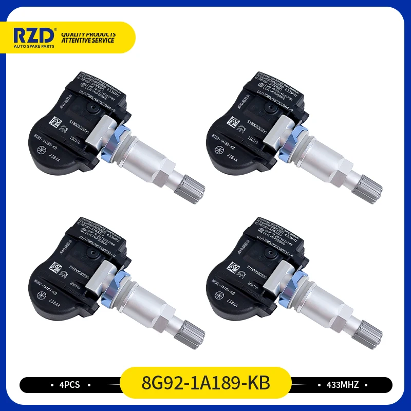 8G92-1A189-KB نظام مراقبة ضغط الإطارات لفورد جالاكسي (WA6) 1.6 1.8 2.0 S-MAX (CJ/WA6) 433MHz TPMS الاستشعار 8G921A189KB