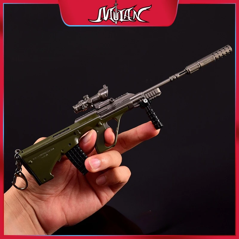 

Delta Force Chinese Game Peripherals Mini Gun Metal Craft Model Keychain Collectible Backpack Key Ring Creative Gift for Boy Toy