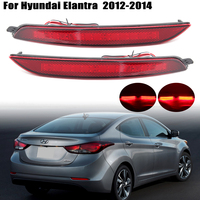 LED Rear Bumper Reflector Light for Hyundai Elantra 2012 -2014 Rear Tail Lights Brake Warning Reflector Fog Lamp Spare Parts