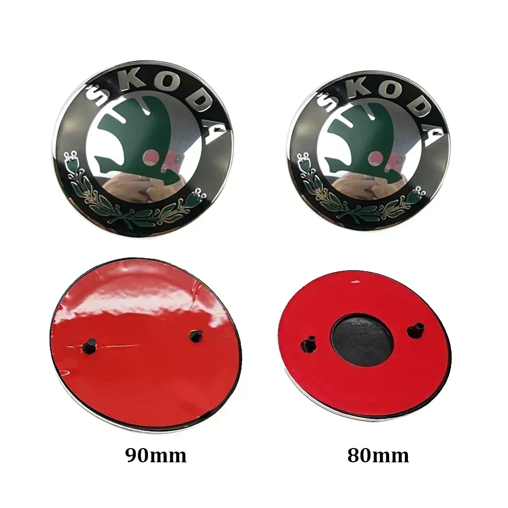 

2026 Hot For SKODA 80mm 90mm ABS Rear Trunk Stickers for Skoda Karoq Octavia Yeti Citigo Superb Fabia Kamiq Kodiaq VRS Rapid Car