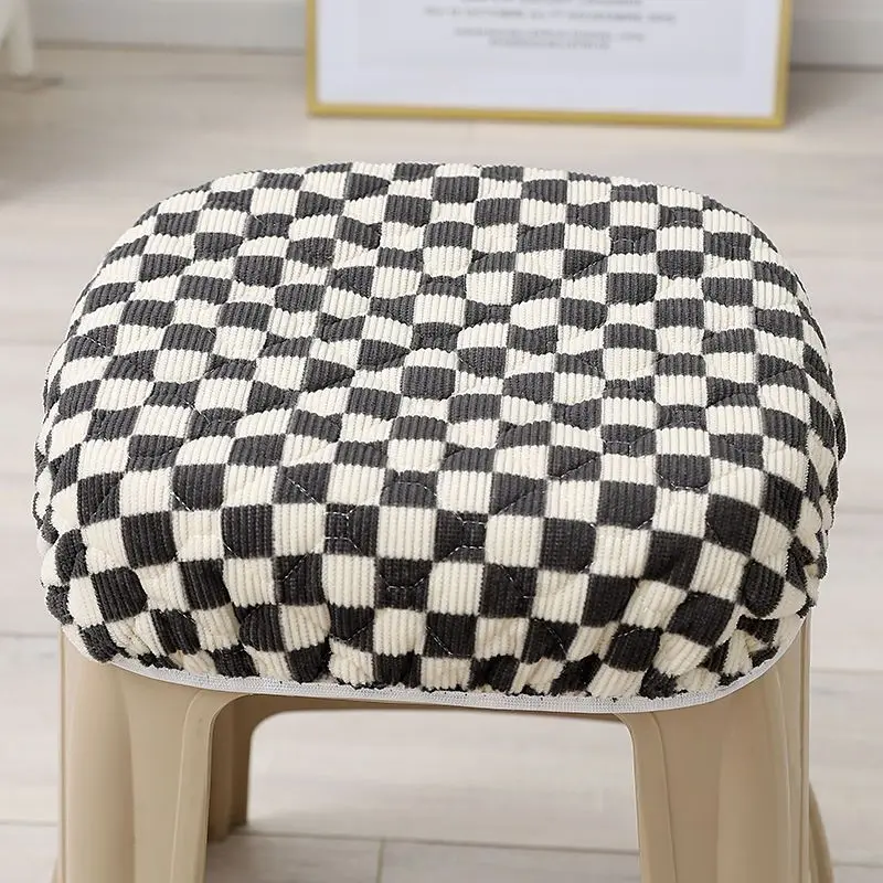 

Home bench set set cushion four seasons general clamping cotton non-slip chair cushion restaurant snack canteen stool cover