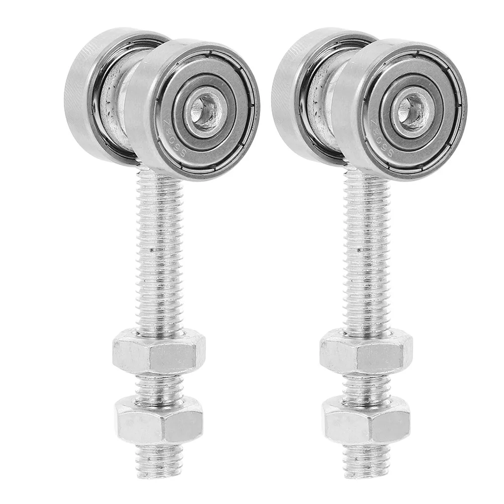 

2pcs Sliding Door Rollers Heavy Duty Steel Trolley Assembly Replacement Pulley For Garage Barn Pocket Doors High
