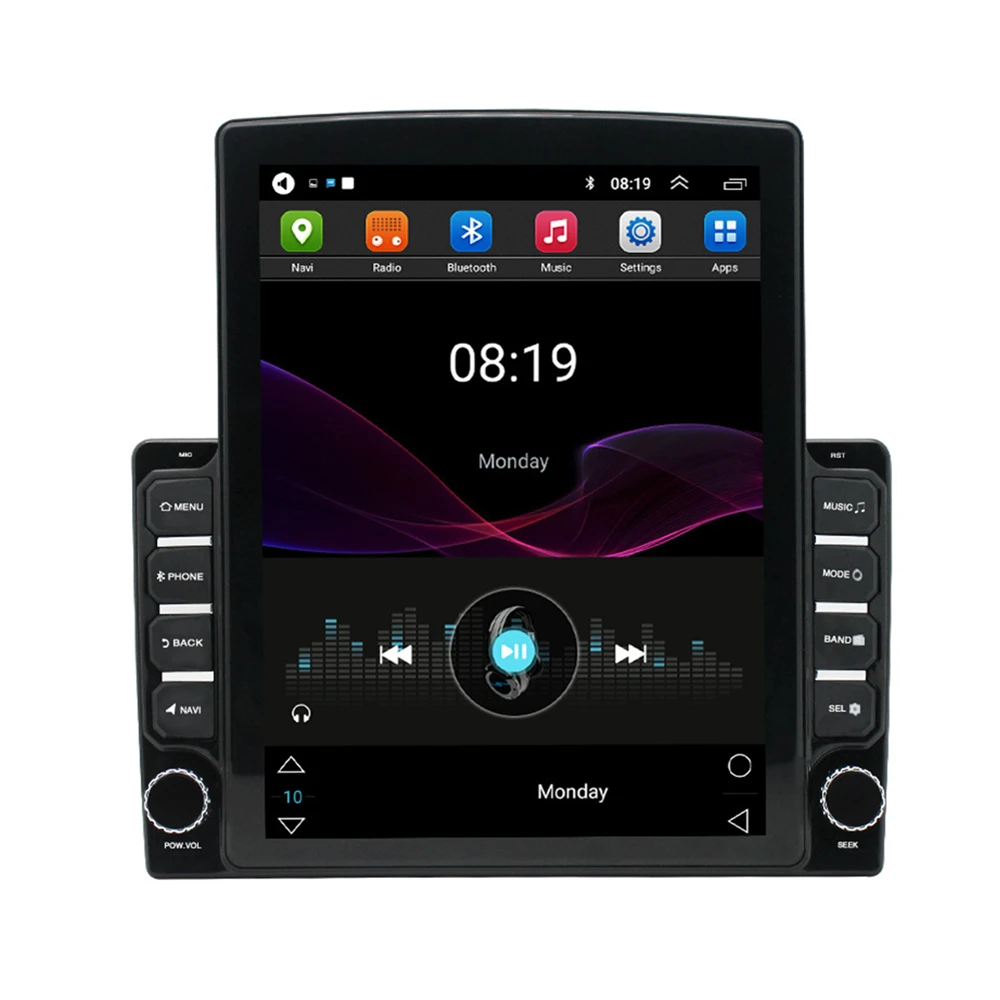 

Vertical Touch Screen Car Radio Support GPS/WiFi/USB/FM/AUX/Steering Wheel Control 9.5 inch Android 2Din Car Stereo Radio