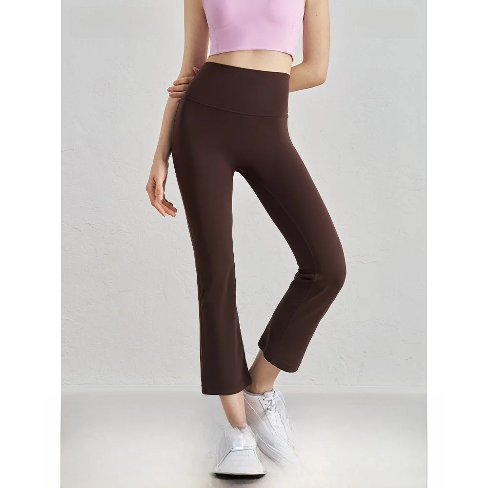 

Новые весенне-летние женские брюки для йоги с высокой талией, повседневные, для активного отдыха, с эффектом подтяжки ягодиц, укороченные (7/8)