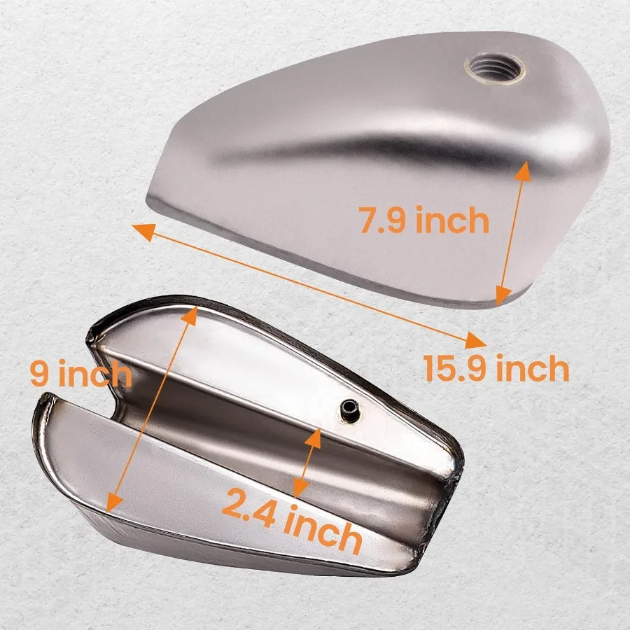 خزان الوقود الغازي سعة 3.1 جالون حامل مباشر لدراجة نارية Harley Sportster Ironhead Bobber 19551978 خزان الوقود المخصص على الطراز القديم