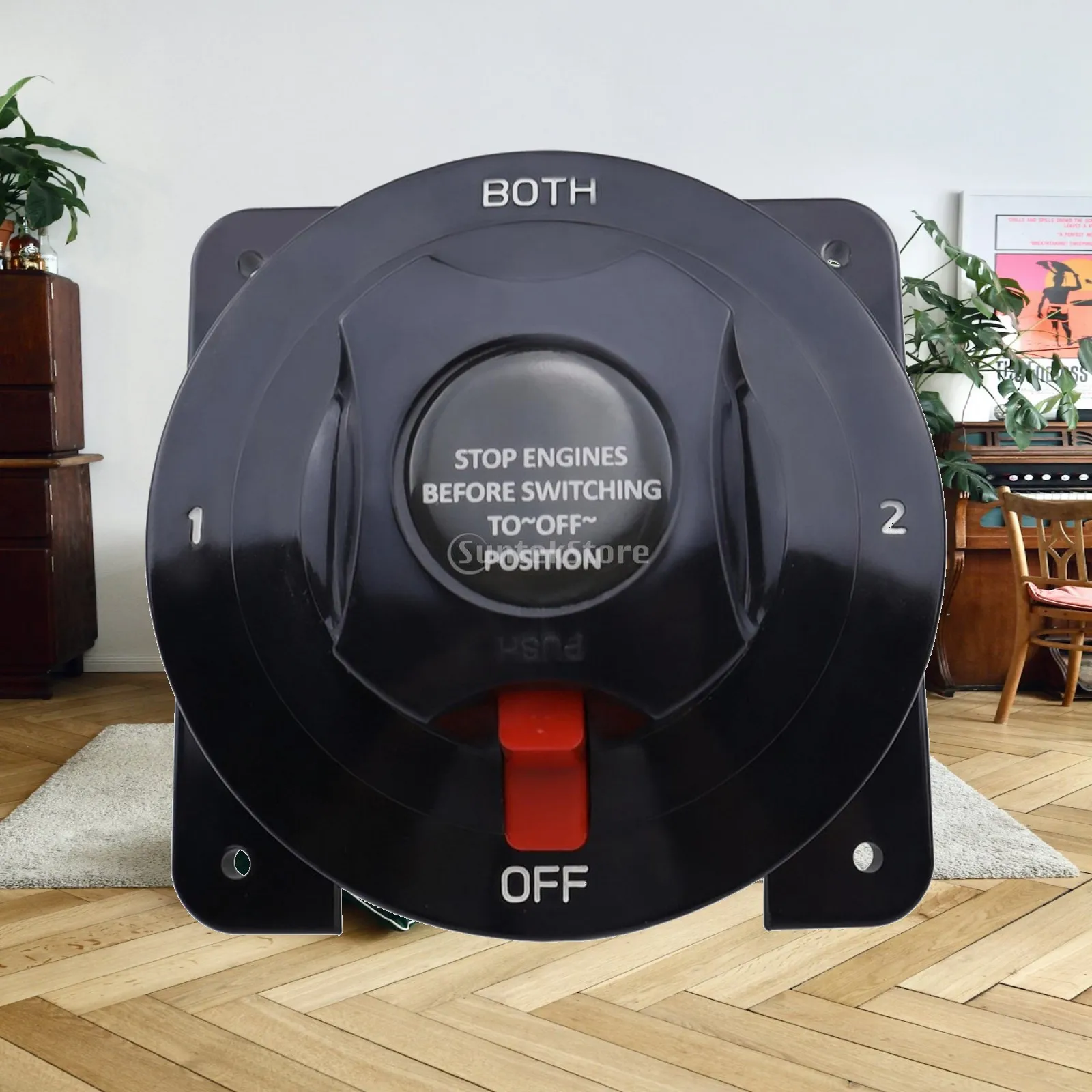 Rotary Battery Disconnect Switch for DC Power Safe Cut Off for Vehicle Marine RV Yacht High Current