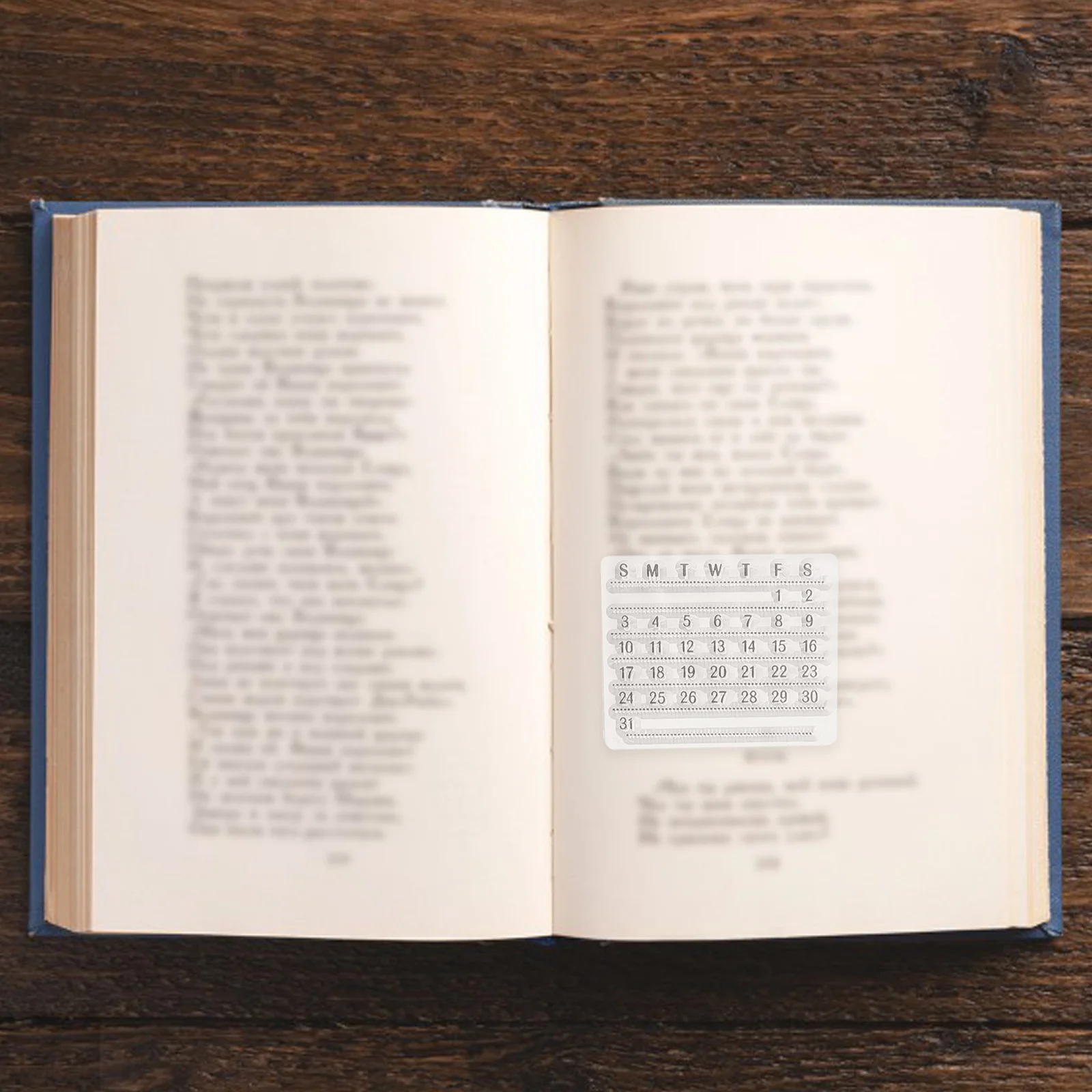 

2Pcs Transparent Silicone Calendar Stamps Set for DIY Planners Scrapbooking Card Making Journaling Date Stamping