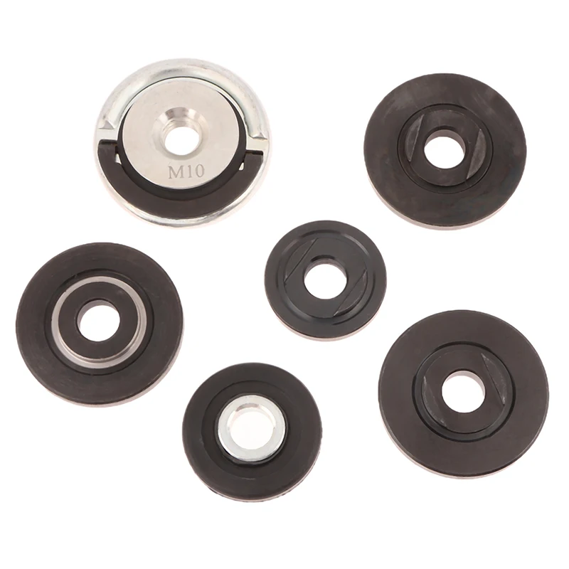 4.5Cm M10 Rilis Cepat Penggiling Sudut Pengunci Otomatis Benang Fitting Mur Flange Luar Bagian Dalam untuk Cakram Pemotong Bor 16/20/22/22.2Mm
