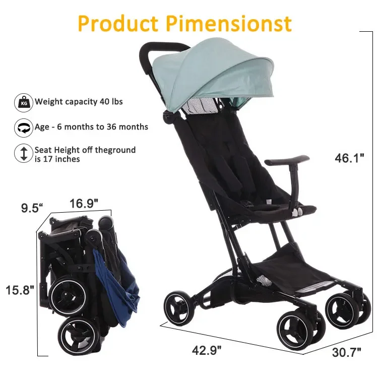 JXB China Supply Fast Dispatch Luxury New Design Baby Stroller Folding Directly Baby Carriers High Landscape stroller baby pram