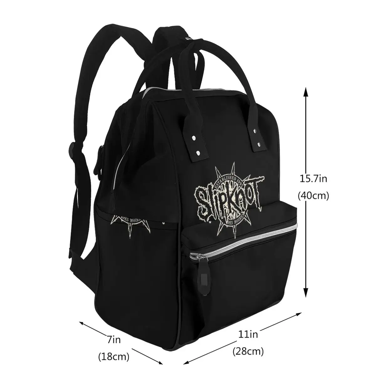 S-Slipknots Heavy Mental Music (4) Student Backpack School Bag Hiking Travel Daypack for Men Women Bookbag Shoulder Bags
