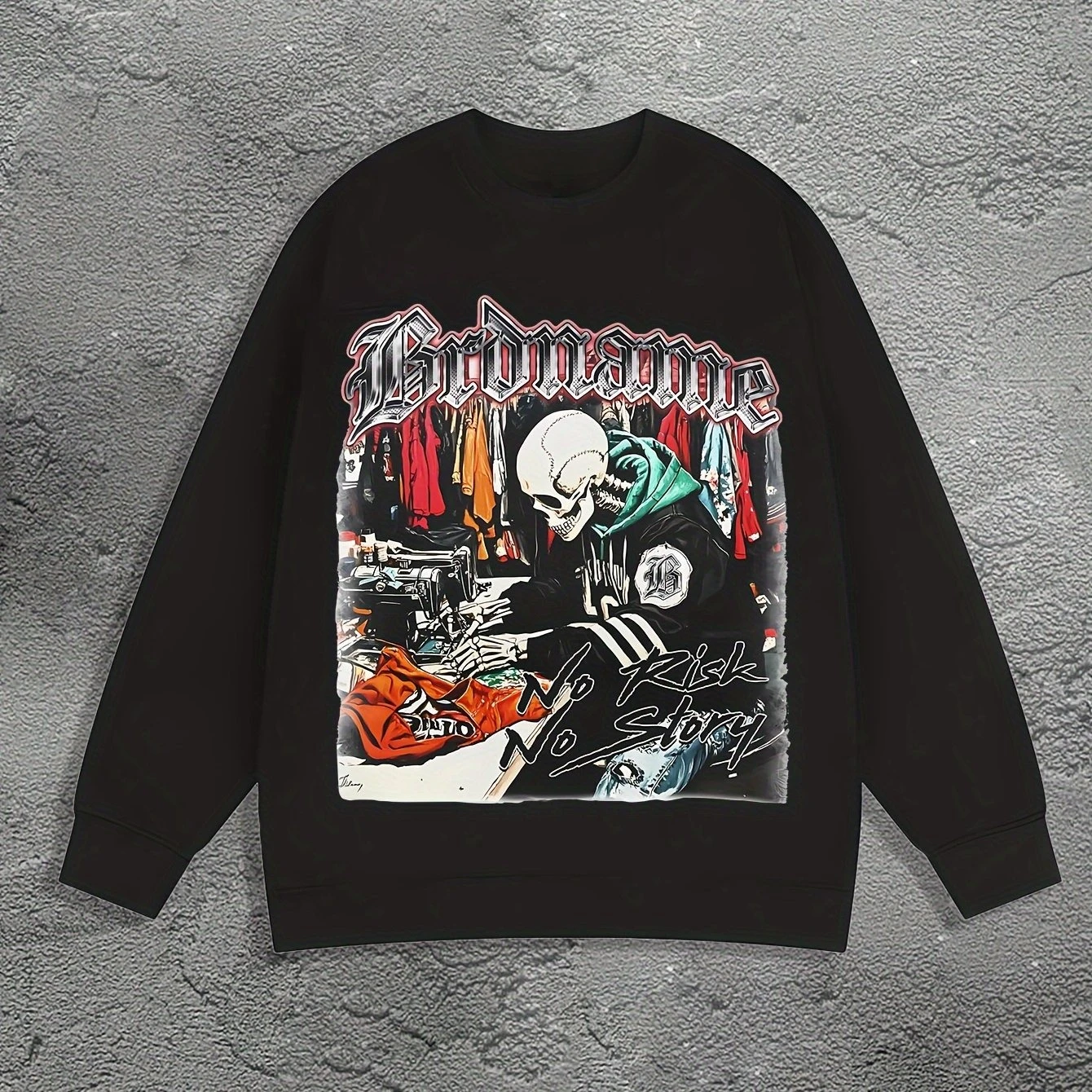 

Готический череп с принтом, осенне-зимняя мужская и женская спортивная одежда с длинными рукавами, повседневная свободная уличная одежда