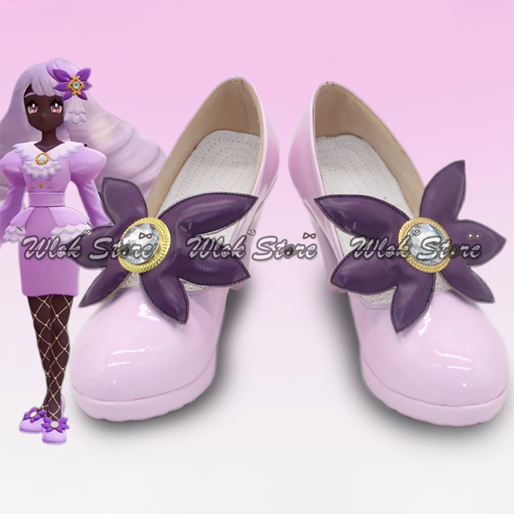 

Anime Poke LEGENDS Z-A Jacinthe Cosplay Shoes Purple Heels Shoes For Men Women Halloween Party Carnival Role Play Costume Props