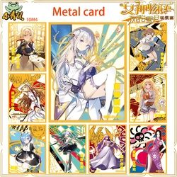 Anime Goddess Story 10M04 Metal Card Hatsune Miku Emiria Mikoto Reyuuki Asuna Game Toy Card Christmas Birthday Present
