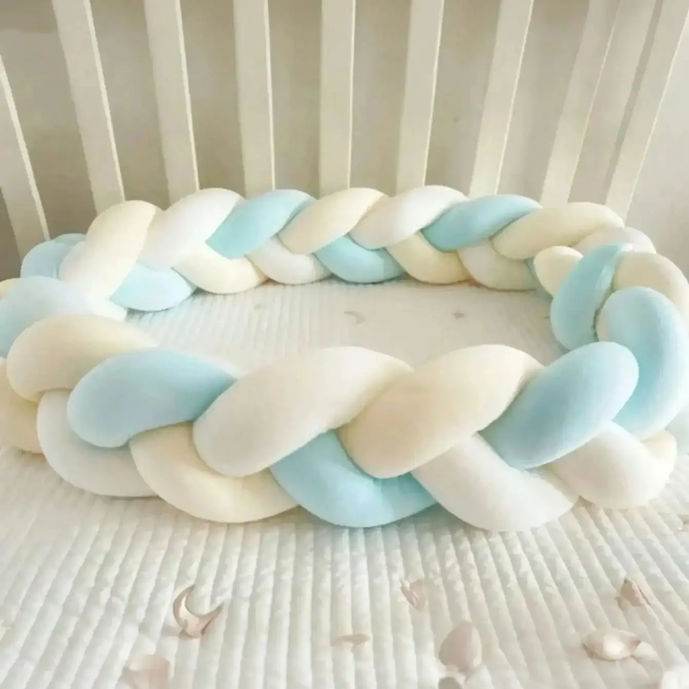 

Бампер для детской кроватки 1–4 месяцев, комплект постельного белья для кроватки новорожденного, защита для кроватки, подушка с узлом, подушка для кроватки, защита от столкновений