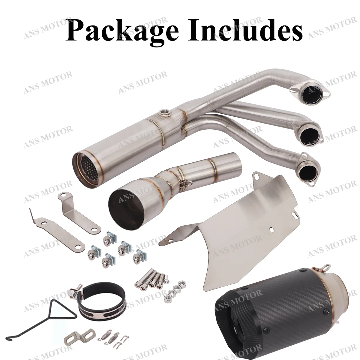 Slip On For CFMOTO 675SR-R 675SR 675NK 2024 2025 Motorcycle Exhaust Tail Pipe Muffler Modify 675SRR Exhaust Escape Full System