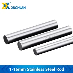 Stainless Steel Rod 1/2/3/4/5/6/8/10/12/16mm Linear Shaft Metric Round Rod Ground Rod 100mm